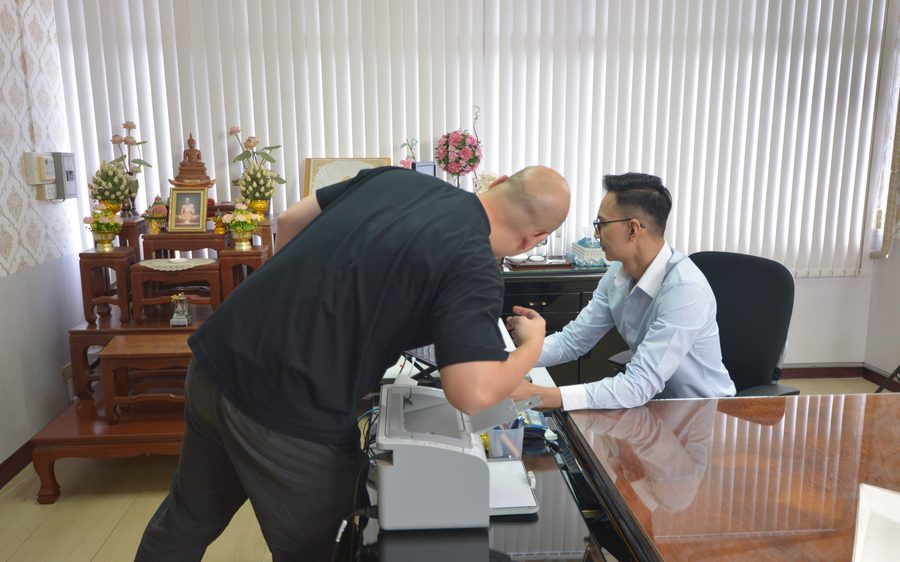 Monitor Arm Donation to Burapha University